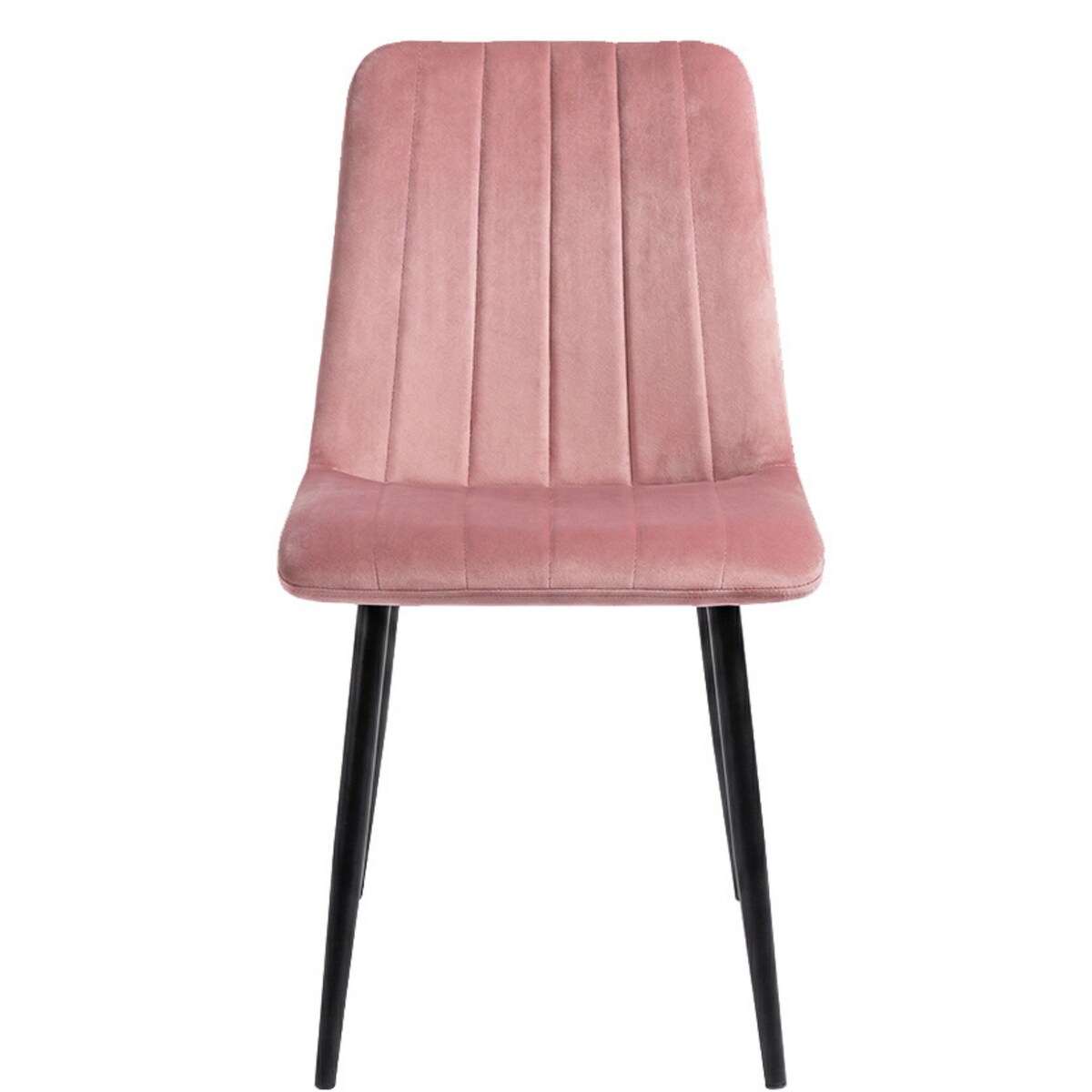 Krzesło welurowe pikowane tapicerowane metalowe nogi do jadalni salonu loft