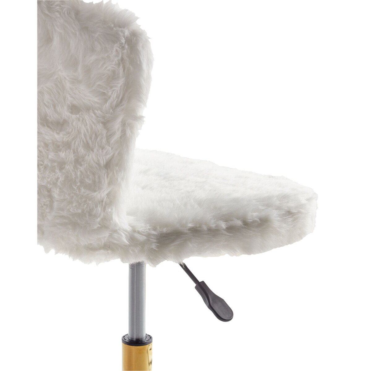 Krzesło biurowe Obrotowy MARGATE Sztuczne futro Biały