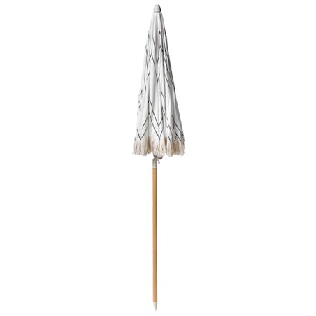 Parasol ogrodowy 155 cm MONDELLO Biały/ czarny