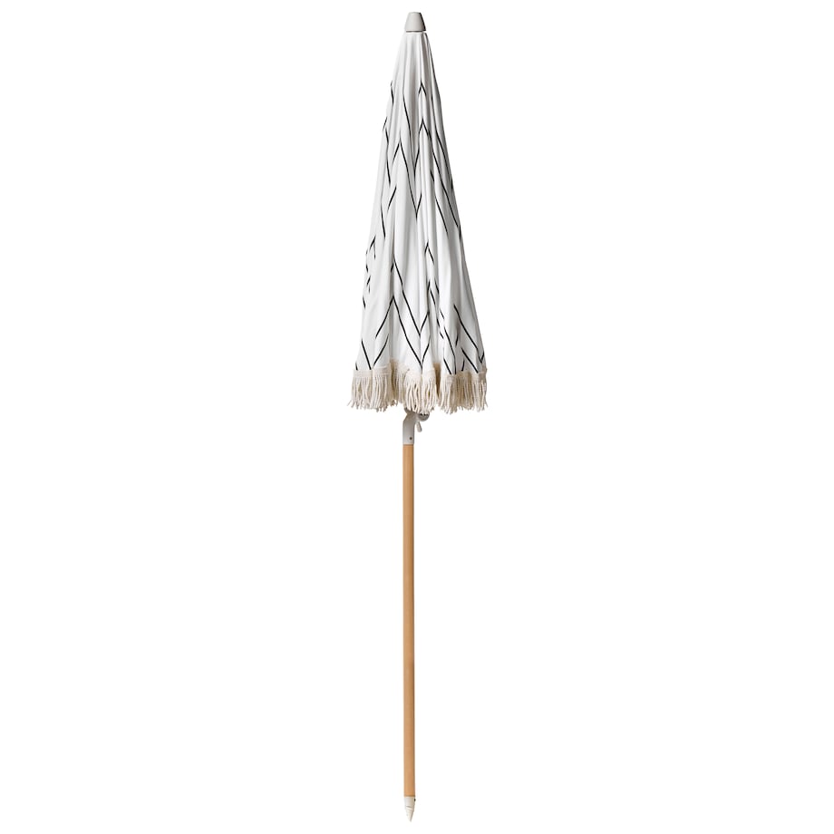 Parasol ogrodowy 155 cm MONDELLO Biały/ czarny