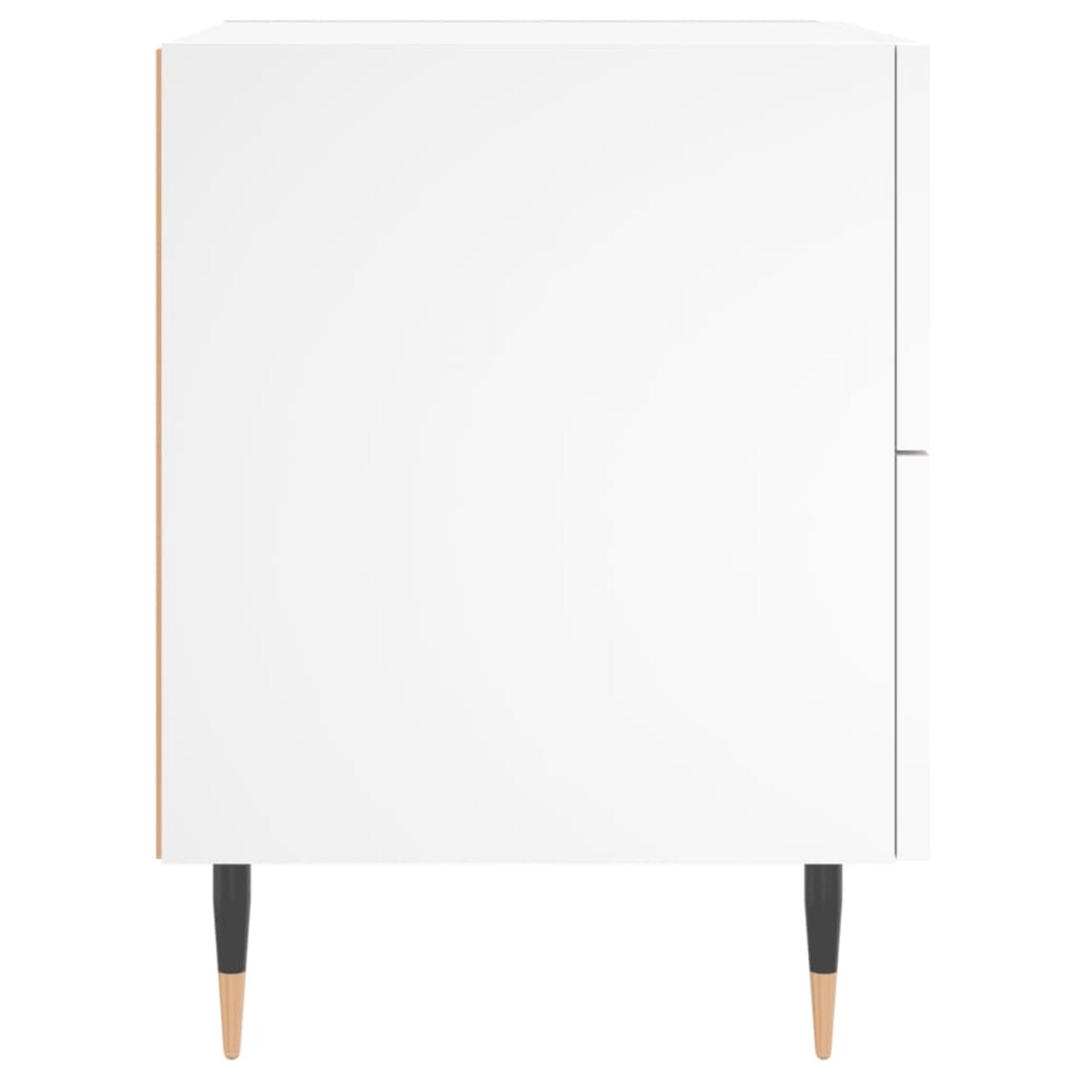 vidaXL Szafka nocna, biała, 40x35x47,5 cm, materiał drewnopochodny