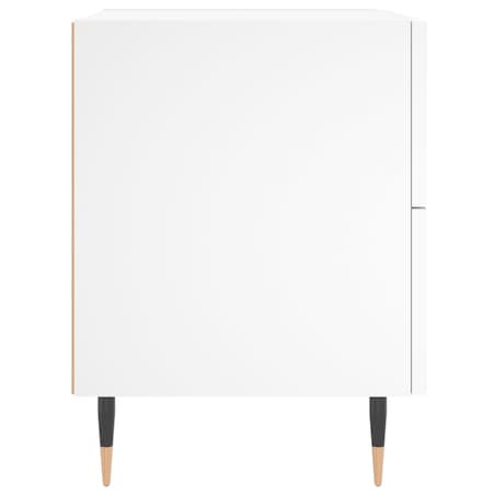 vidaXL Szafka nocna, biała, 40x35x47,5 cm, materiał drewnopochodny