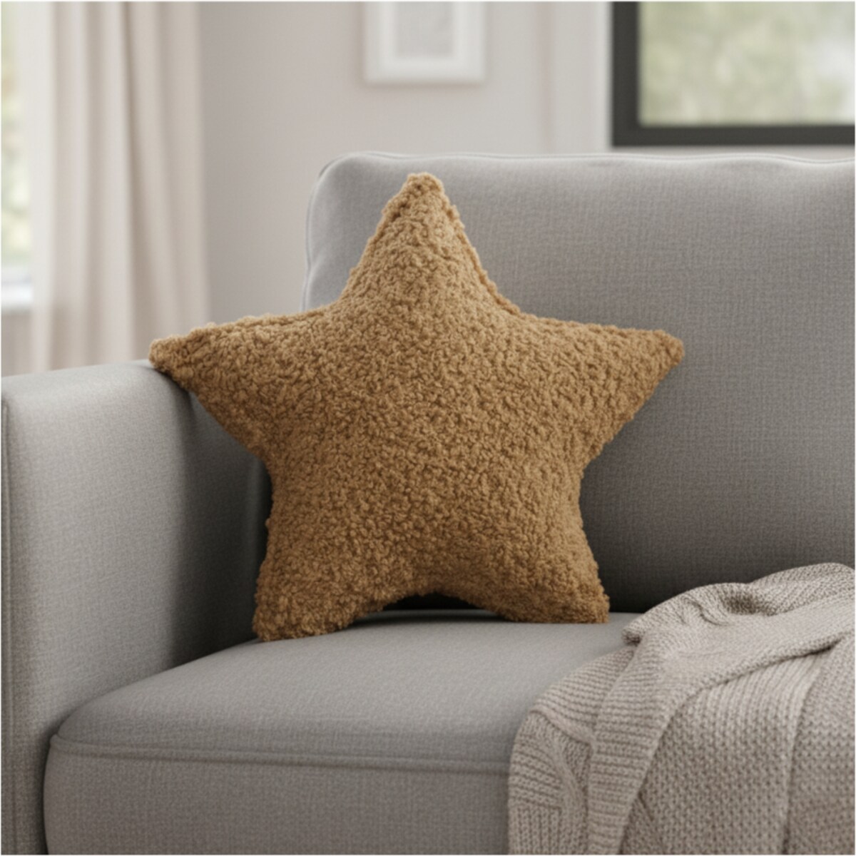 Poduszka Dekoracyjna Świąteczna Gwiazdka 43 Cm Baranek Dekoracja Świąteczna Ozdoba