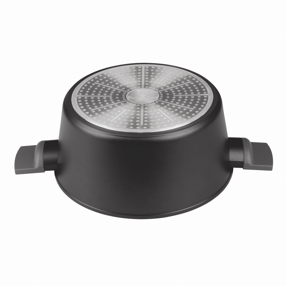 Garnek tytanowy z pokrywką 28cm 6.1L BERLINGER HAUS Antracit