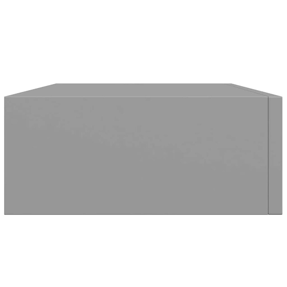 vidaXL Półka ścienna z szufladą, szara, 40 x 23,5 x 10 cm, MDF