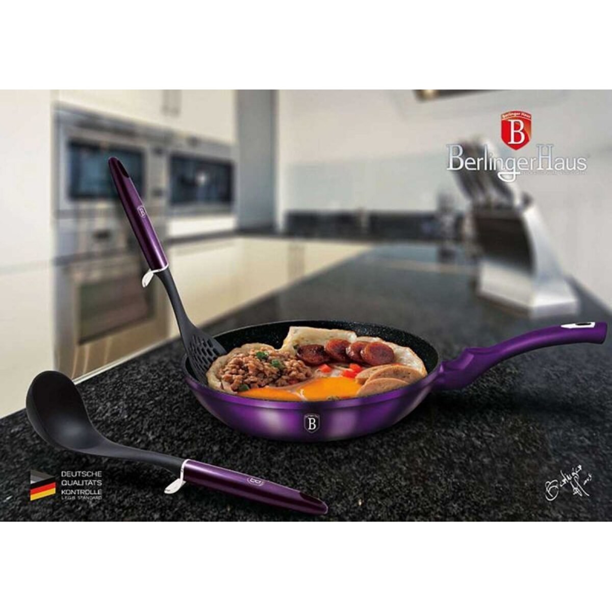 Patelnia tytanowa 28cm BERLINGER HAUS Purple Eclipse