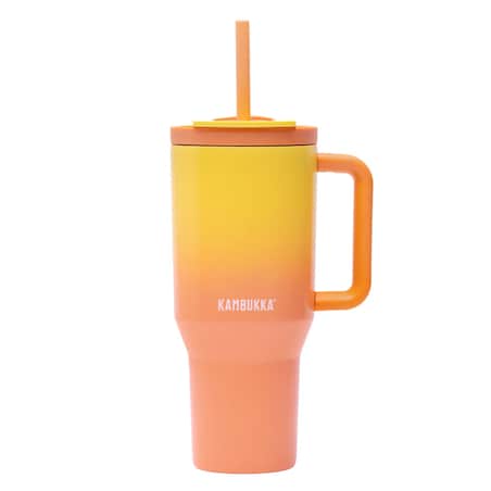 Kubek termiczny ze słomką Rio 950ml - Soft Sunrise