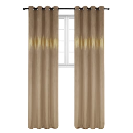 zasłona welurowa ecg gold 140x250 cm beżowy