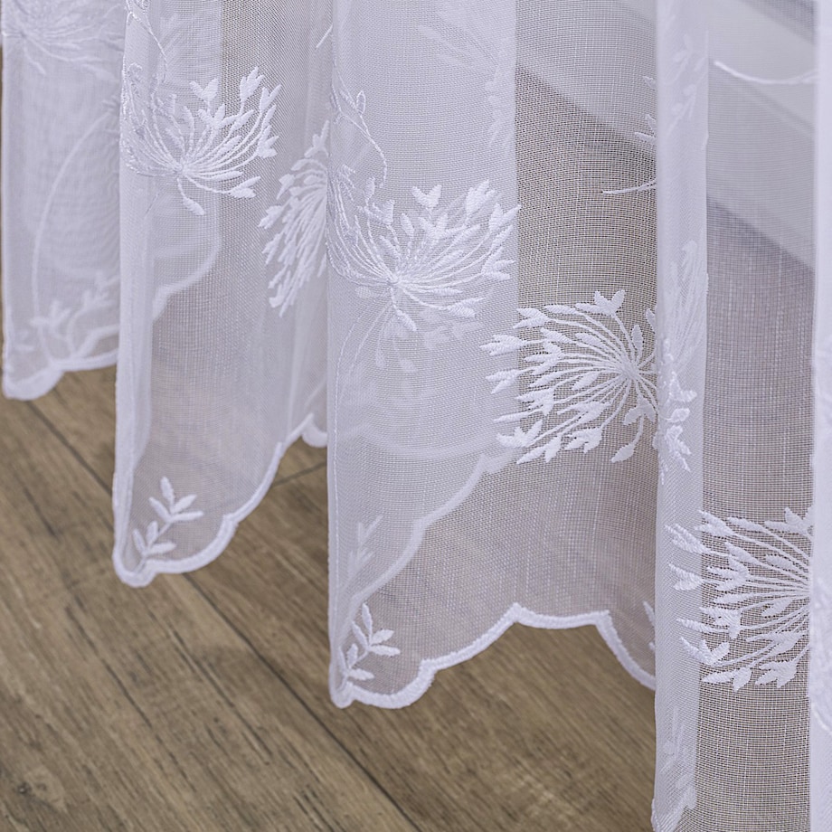 Firana na taśmie 300x245 biały w dmuchawce