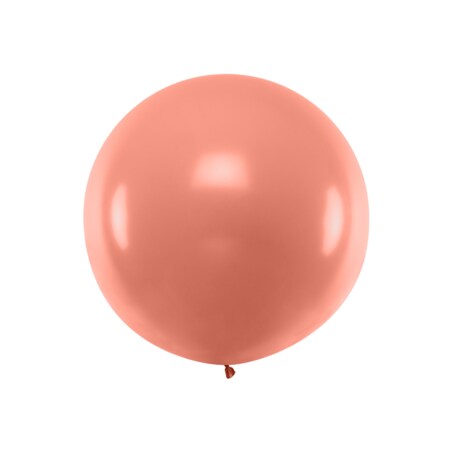 Balon okrągły 1m, Metallic Rose Gold