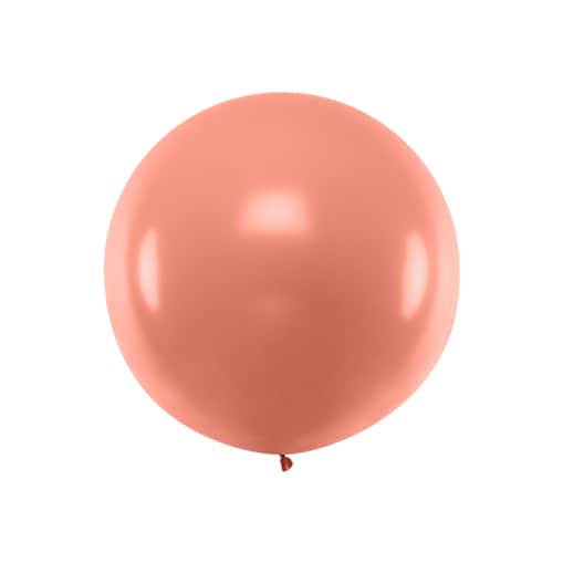 Balon okrągły 1m, Metallic Rose Gold