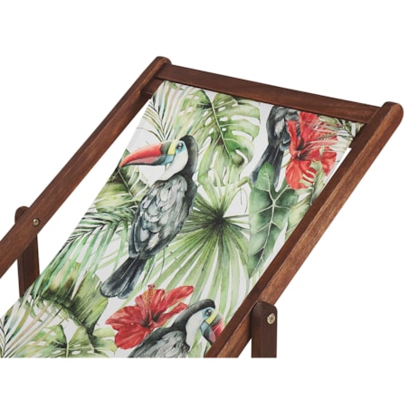 Zestaw 2 wymiennych tkanin do leżaków ogrodowych ANZIO/AVELLINO 113 x 44 cm Kolorowy