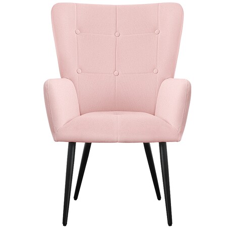 Fotel do salonu wypoczynkowy uszak różowy welurowy wygodny tapicerowany