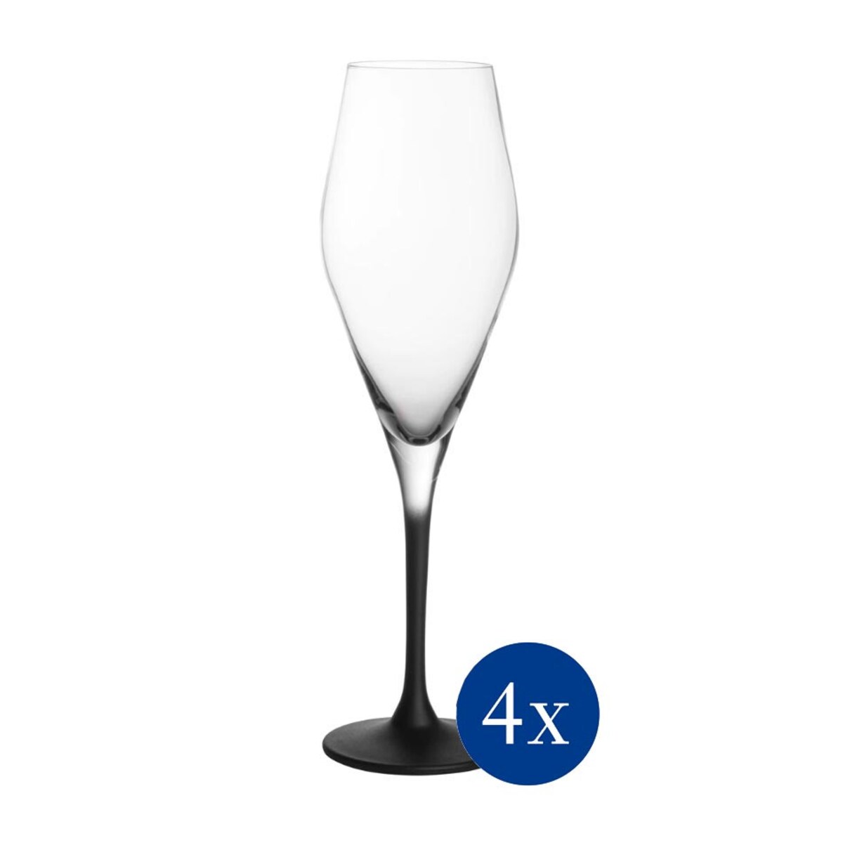 Zestaw 4 kieliszków do szampana Manufacture Rock, 260 ml, Villeroy & Boch