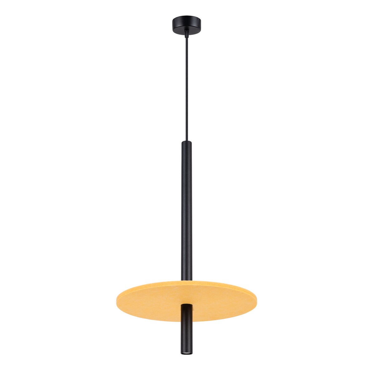 Lampa wisząca FELTRO 1 czarna/żółta