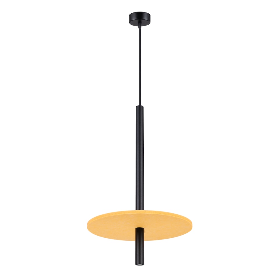 Lampa wisząca FELTRO 1 czarna/żółta