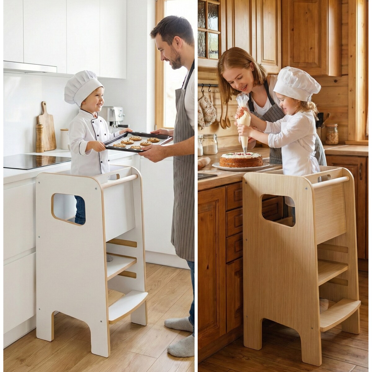 KITCHEN HELPER Super Safe Montessori Zabudowa Pomocnik Kuchenny Dla Dzieci
