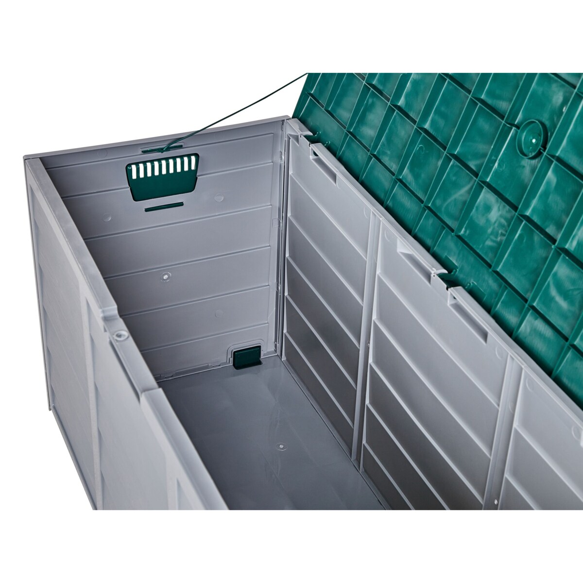 Skrzynia ogrodowa 112 x 50 cm szaro-zielona LOCARNO