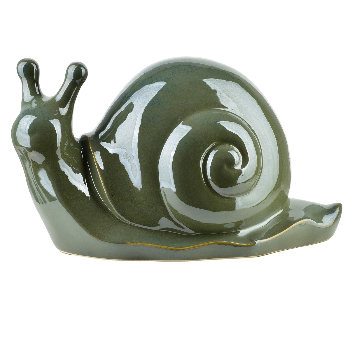 MAVE GREEN Figura ślimak ceramiczny 34,5x18x19,5cm