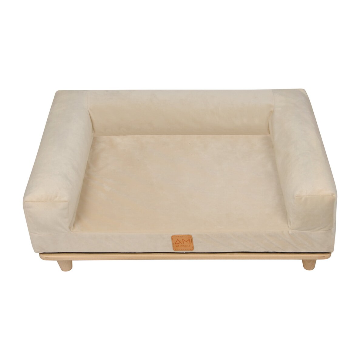 Animood Legowisko sofa Sonya rozmiar: uniwersalny, kolor: beżowy, materiał: welur