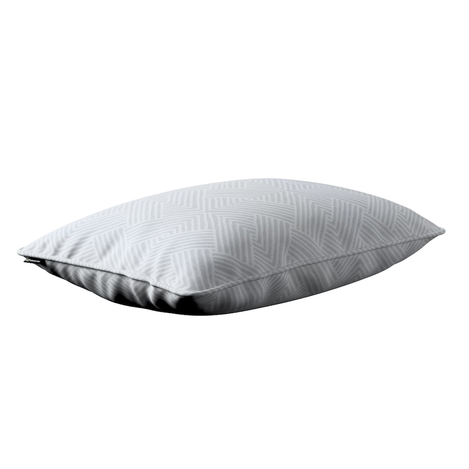 Poszewka Gabi na poduszkę prostokątna 60x40 szaro-białe wzory geometryczne