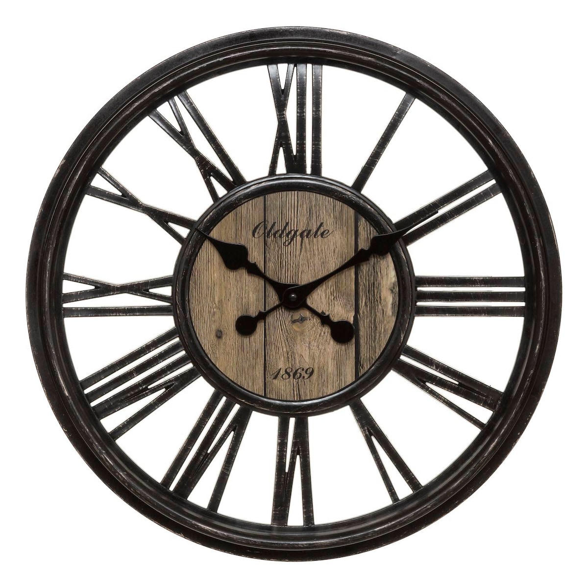 Zegar loftowy LIAM, Ø 46 cm, tworzywo sztuczne