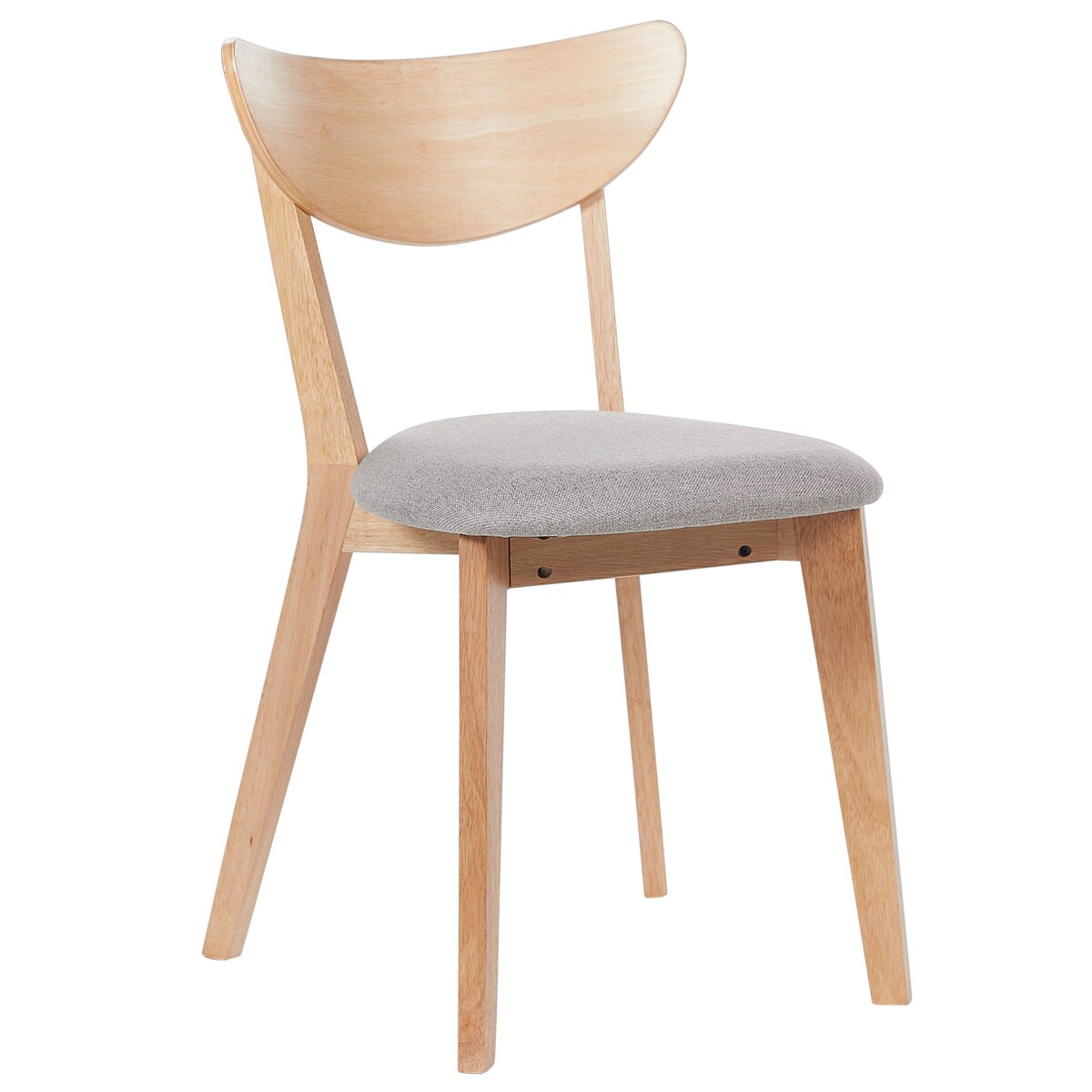 Zestaw 2 krzeseł do jadalni ERIE Drewno Jasnobrązowy