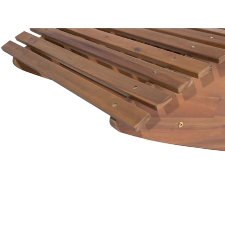 Leżak ogrodowy drewniany jasny BRESCIA