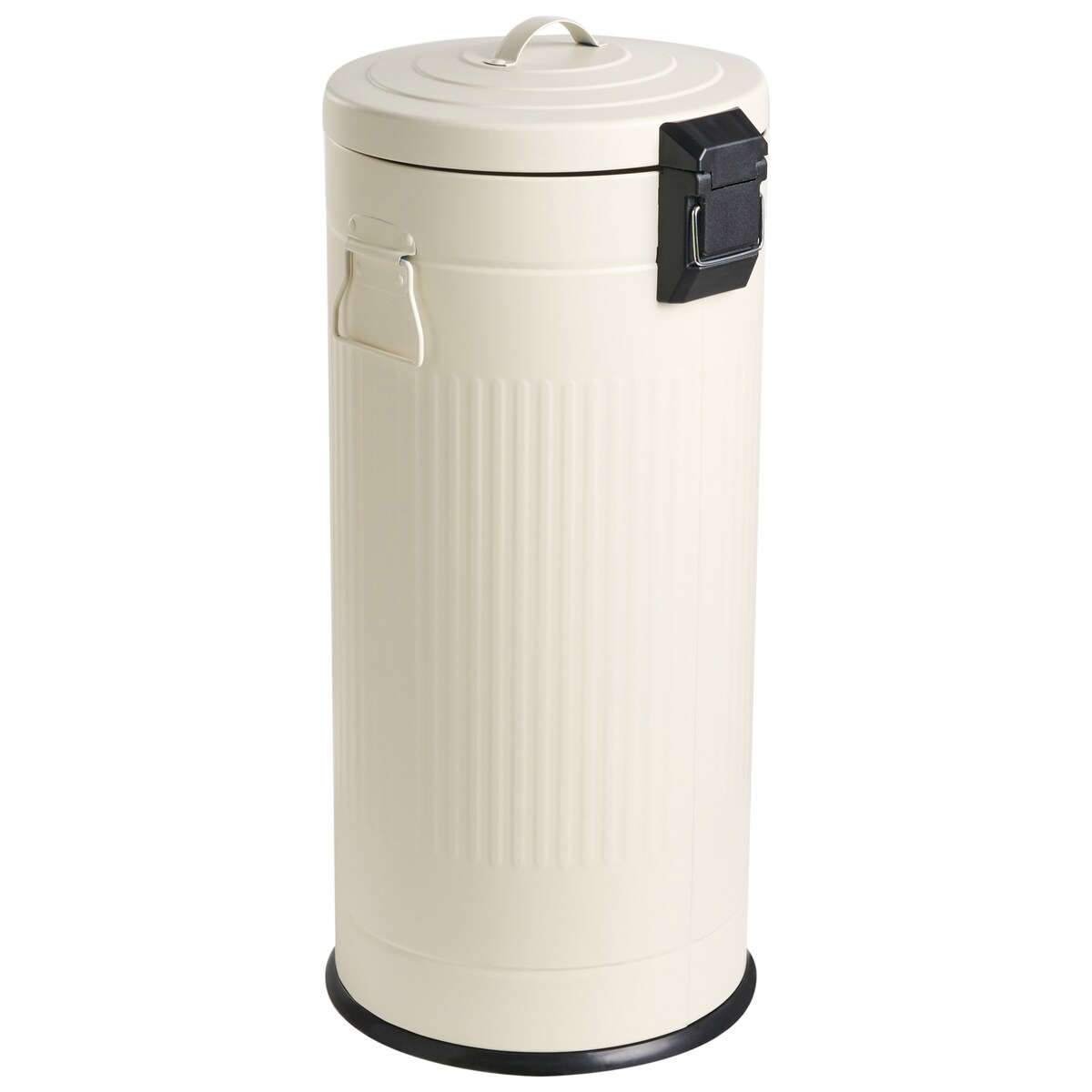 Kosz na śmieci z pedałem 30 L ECOAURA Metal Beżowy
