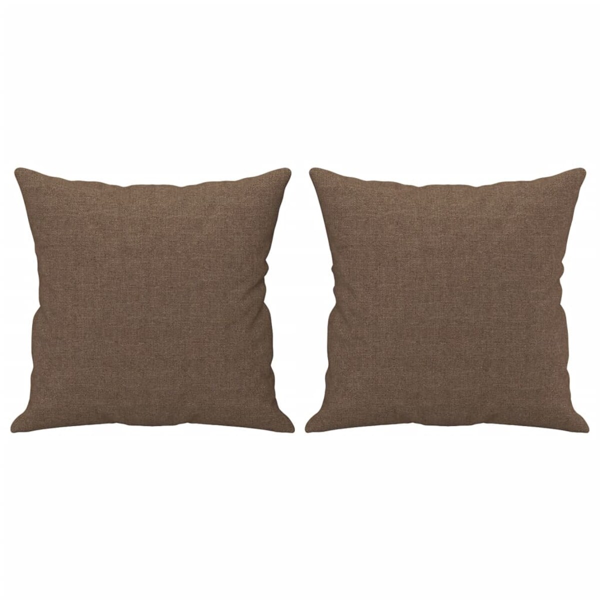 vidaXL 2-osobowa sofa z poduszkami, brązowa, 120 cm, tkanina