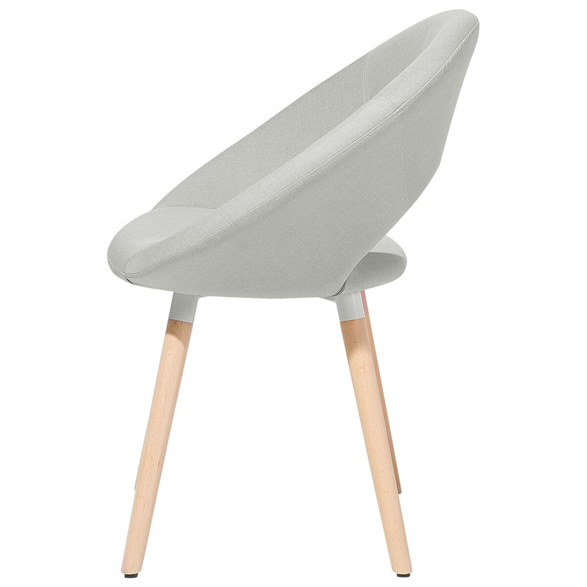 Zestaw 2 krzeseł do jadalni ROSLYN Jasnoszary