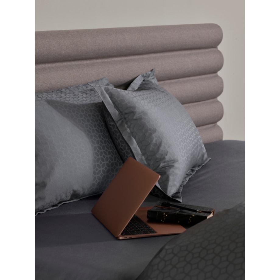 Poszewka na poduszkę Home by Tempur® Luxe Jacquard Cotton 70/75x50 Antracyt