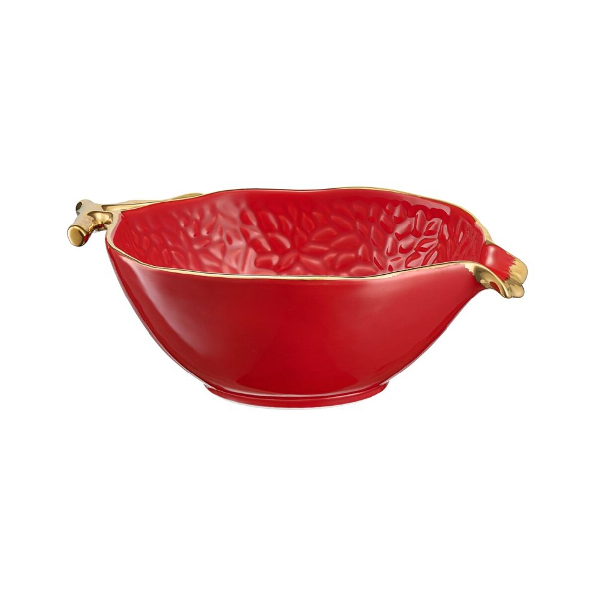 VILLA ITALIA Miseczka na owoce i przekąski 16 cm porcelanowa GRENADE RED