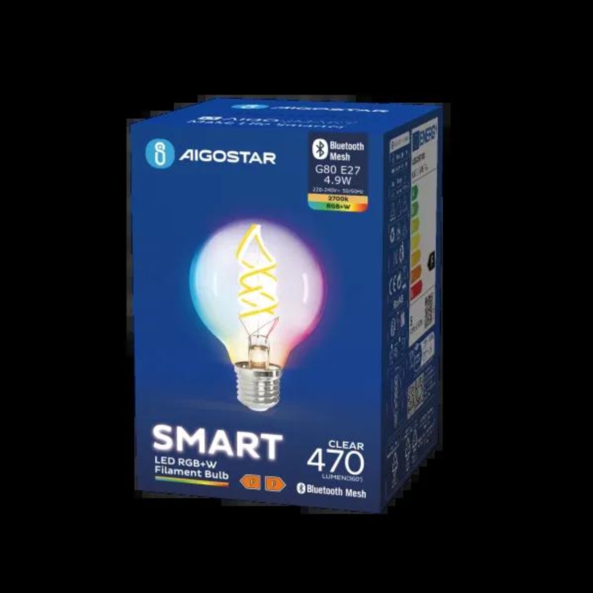 inteligentna żarówka bluetooth mesh g95 4.9w rgbw