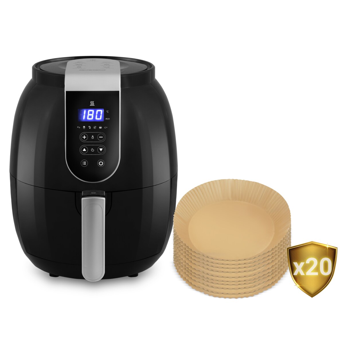 Papier do pieczenia wkładki do frytkownicy air fryer 20 szt. 16cm Berdsen