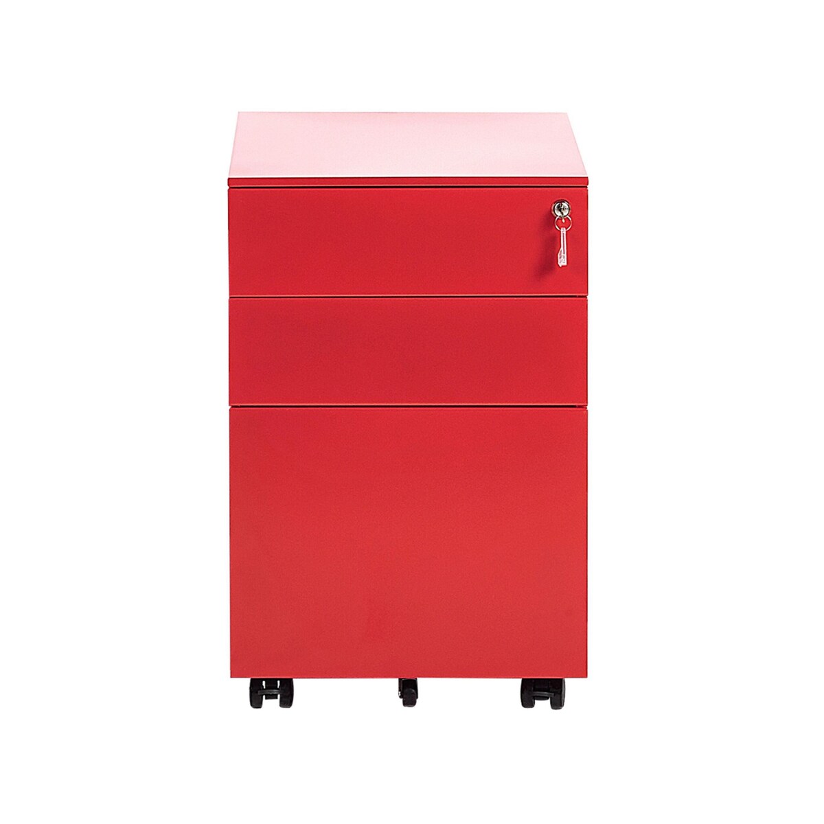 Szafka biurowa metalowa czerwona CAMI