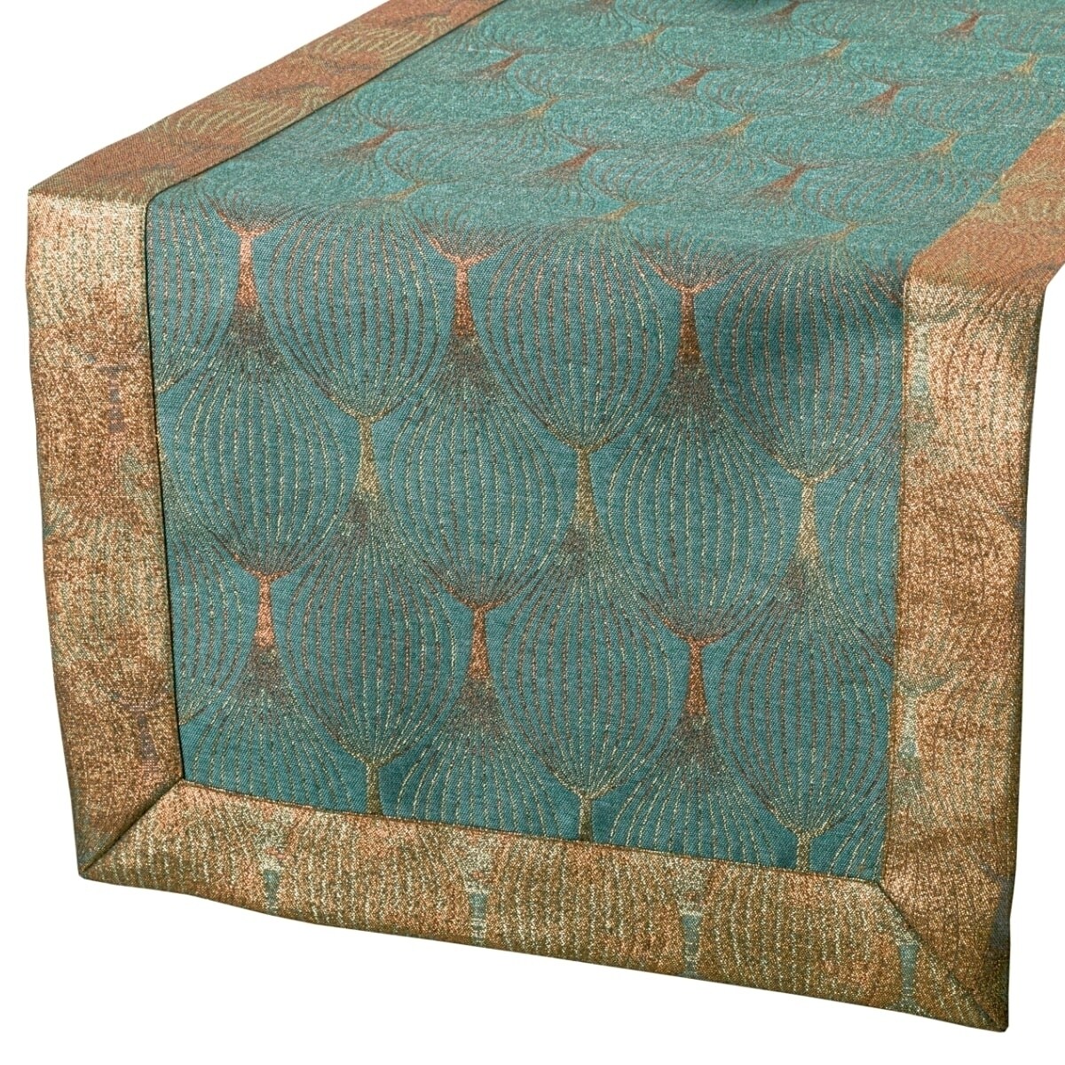 Bieżnik plamoodporny LX-6453-3022 - 40x200 cm - złoty - 40cm x 200cm