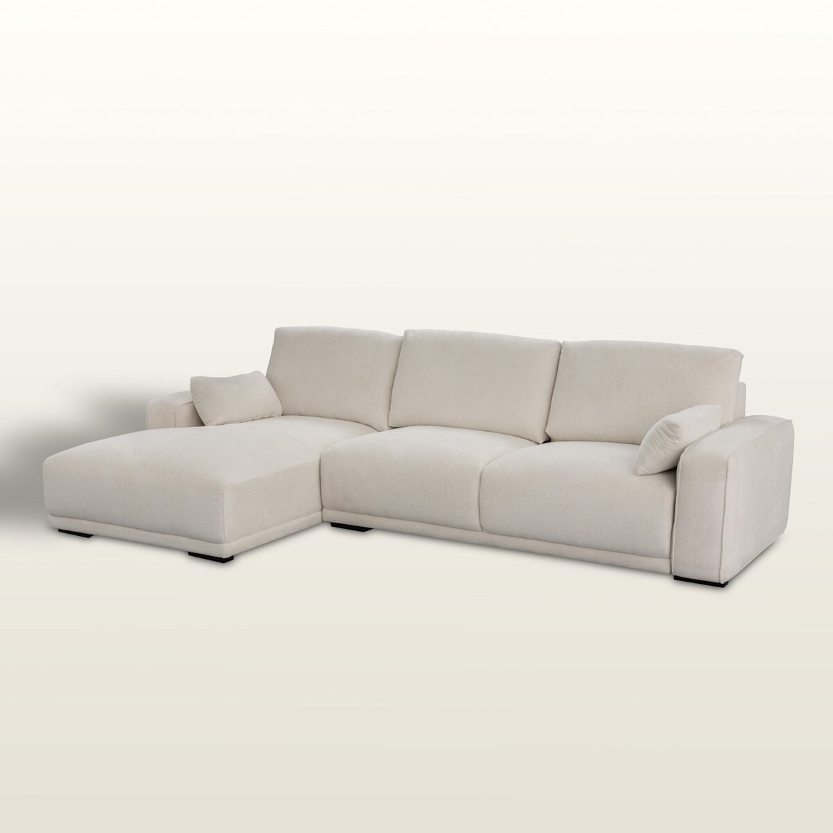 Sofa Silkeborg crème white lewa, 305x105x85 cm