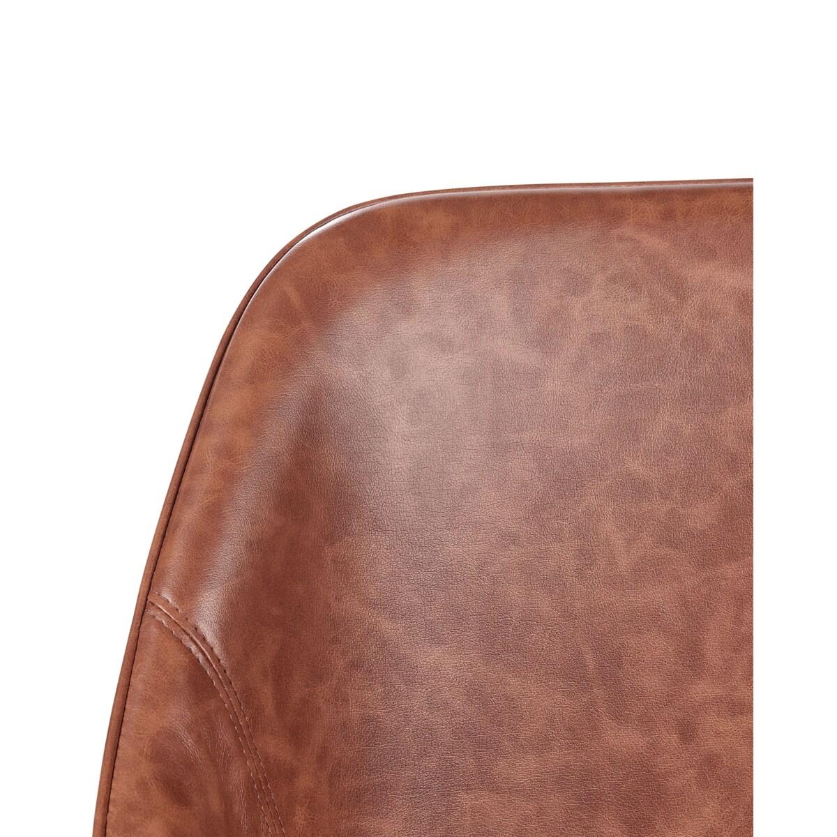 Krzesło biurowe Obrotowy BARDSDALE Ekoskóra Brązowy