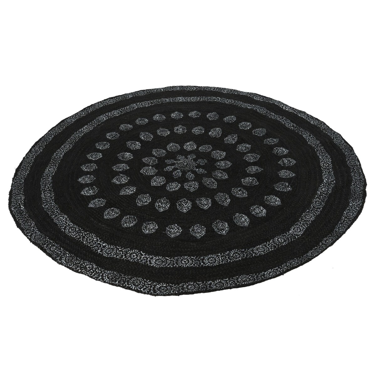 Dywan okrągły Juta Flow Black Eye 150x150 cm