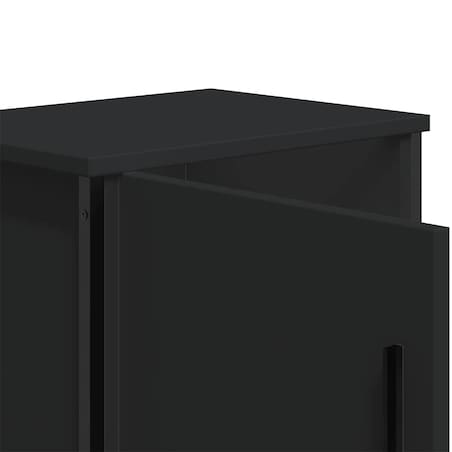 vidaXL Szafki nocne 2 szt. czarne 40x30x40 cm, materiał drewnopochodny