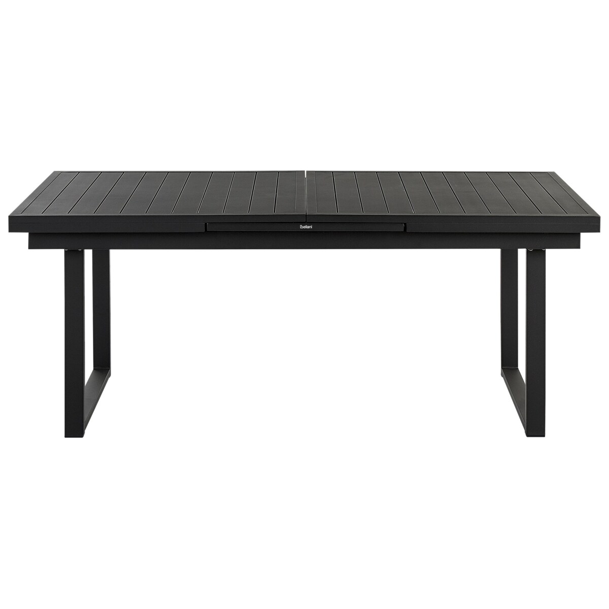 Zestaw ogrodowy dla 8 osób VALCANETTO/BUSSETO Metal Czarny