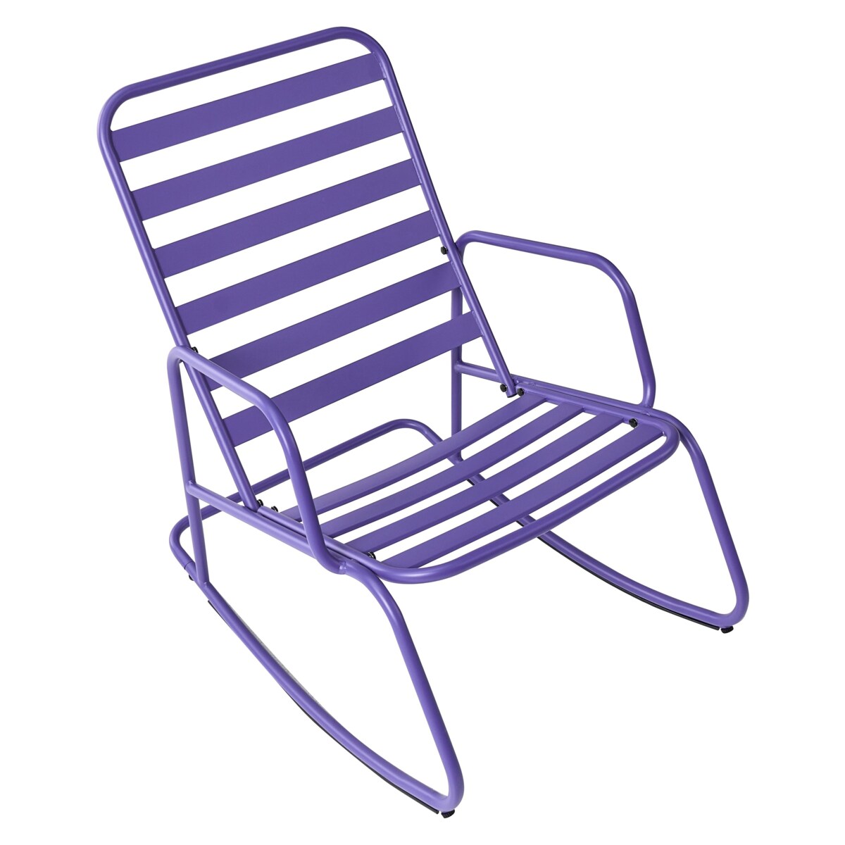 Fotel bujany ogrodowy TURI Metal Purpurowy
