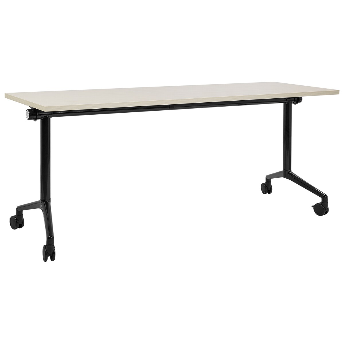 Składane biurko CAVI Jasnobrązowy 180 cm 60 cm z kółkami
