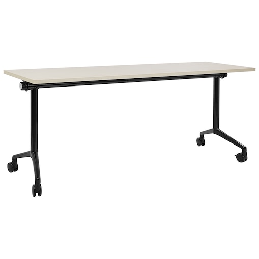 Składane biurko CAVI Jasnobrązowy 180 cm 60 cm z kółkami