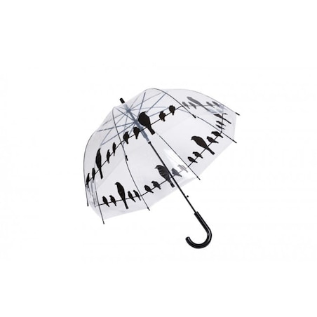 Przezroczysty parasol odporny na wiatr Ambiance Birds, ⌀ 83 cm