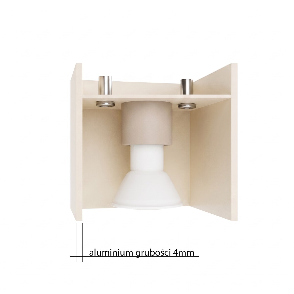 Kinkiet QUAD 1 taupe