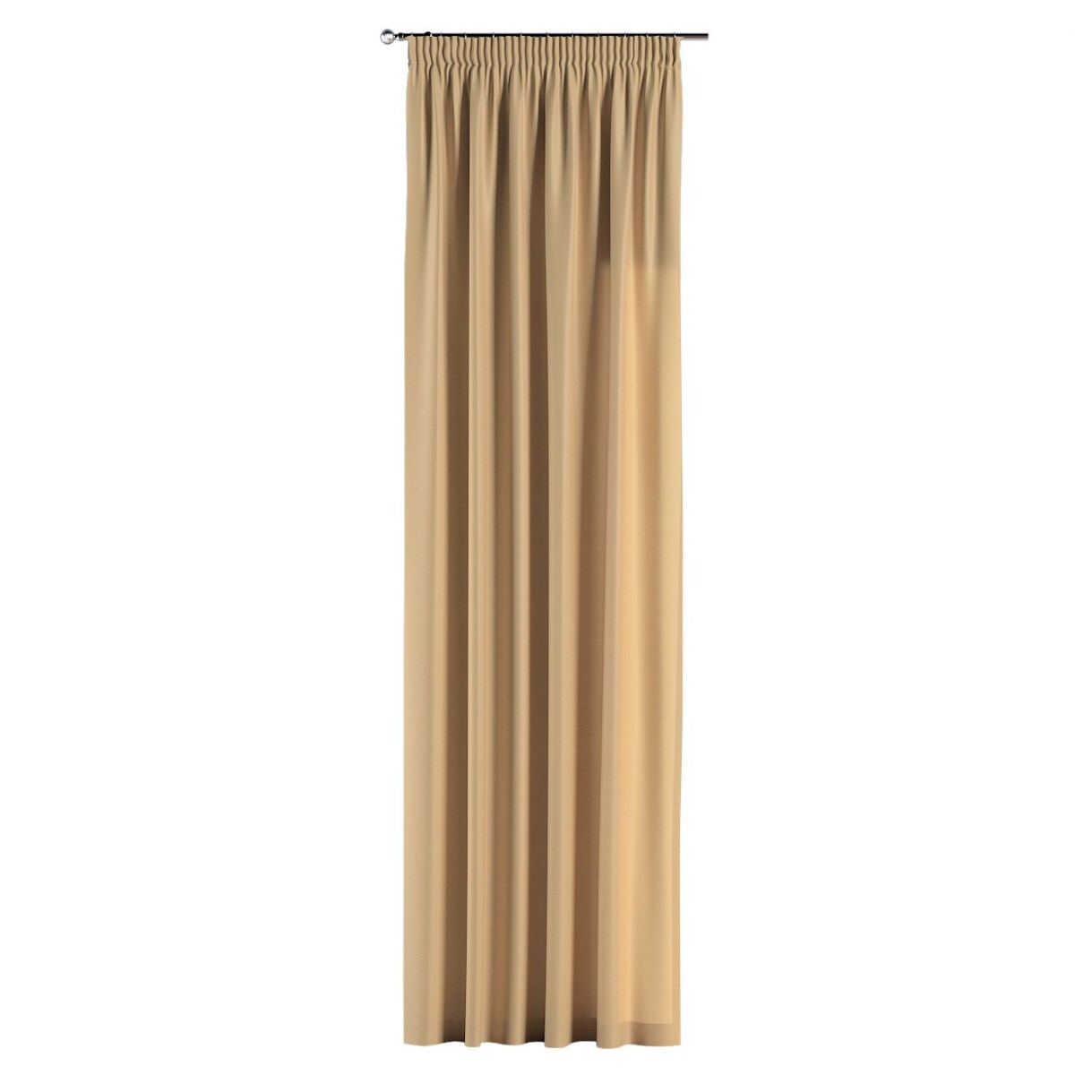 Zasłona na taśmie marszczącej 1 szt. 130x245 złoty z połyskiem