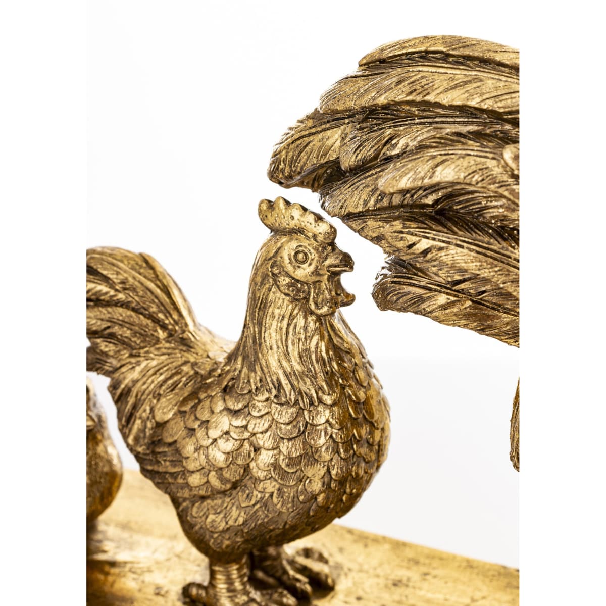 Dekoracja - złota kurnikowa RODZINA 21,5x33x7 cm small