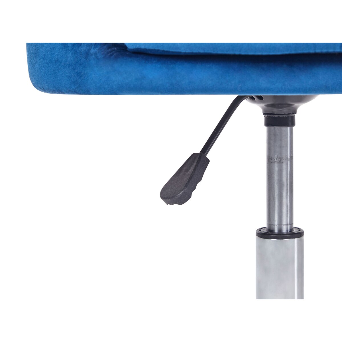 Krzesło biurowe regulowane welurowe niebieskie MONTICELLO